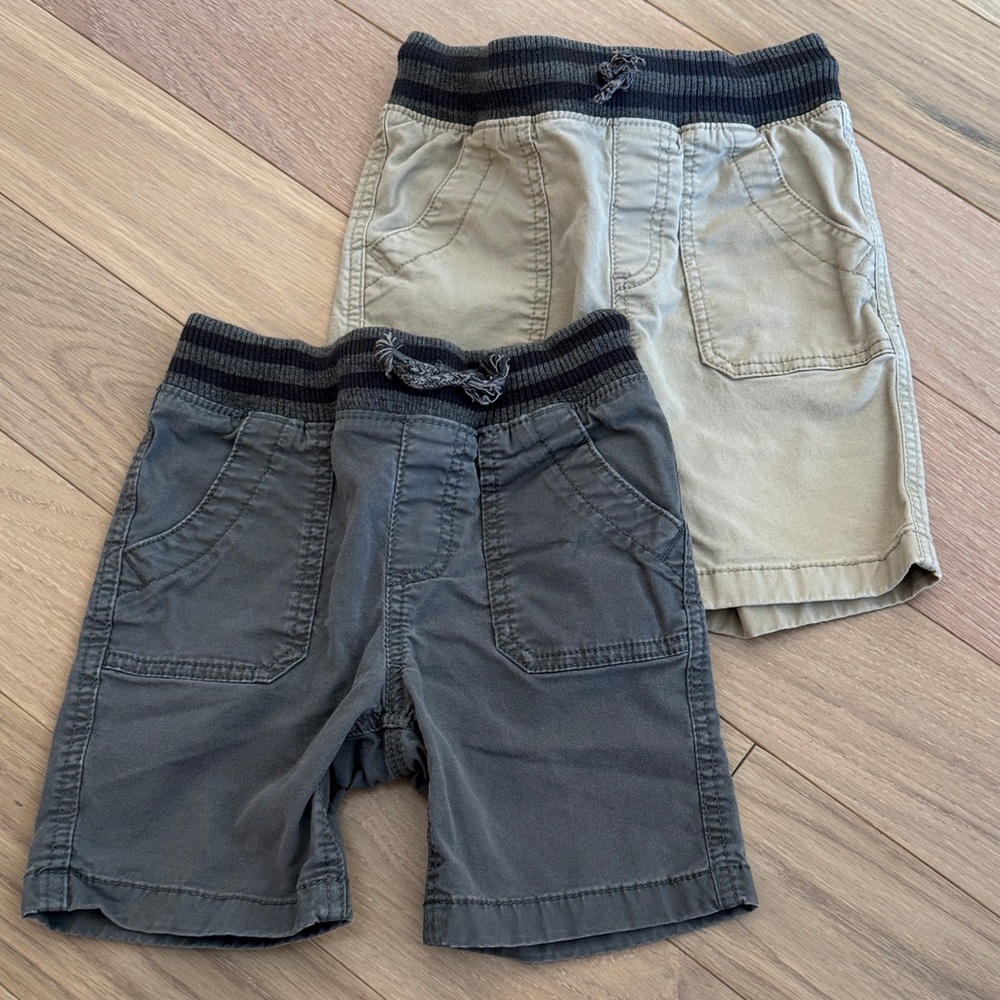 Sonoma Kids' Black and Tan Shorts Duo